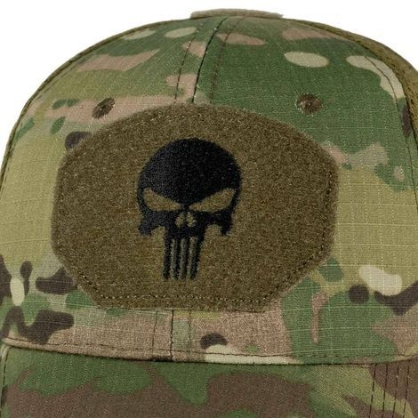 Кепка бейсболка тактическая "Punisher" Rip-Stop из сеткой, Мультикам OM-001 фото