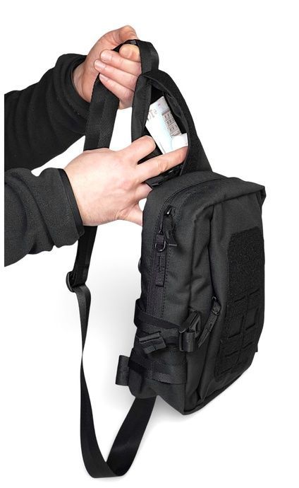 Сумка-рюкзак &laquo;Sling&raquo; (Слинг) East Gear, Black 9100095 фото