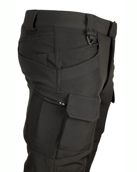 Тактичні штани утеплені SoftShell Black 53000002-S фото