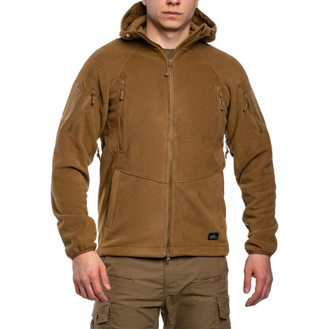 Флисовая кофта Helikon Patriot Mk2 Hybrid Fleece, Coyote BL-PJ2-FH-11-B05 фото