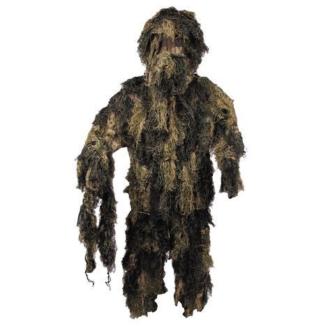Маскировочный костюм огнестойкий MFH Camo Suit &laquo;Ghillie&raquo; Woodland 07703T-M/L фото