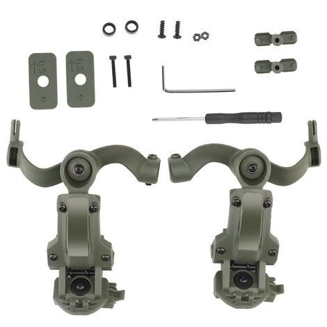 Адаптер для наушников Helmet Rail Adapter Olive HR-MK-OL фото