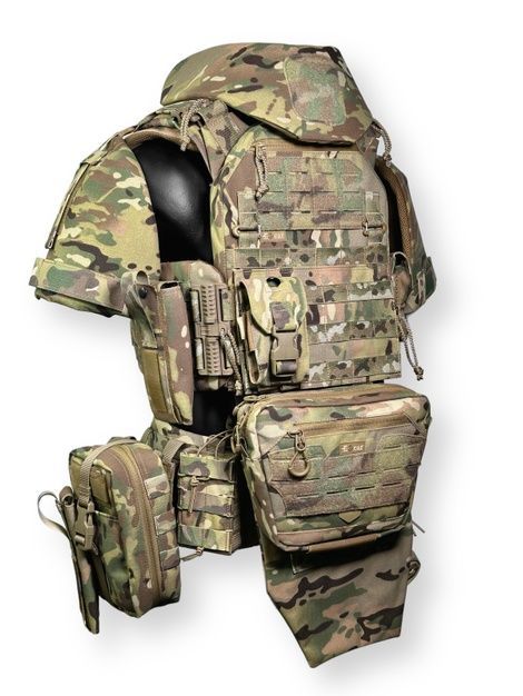 Комплект "Titan Set" - максимальная защита Плитоноска "Схід 24" + 10 подсумков + РПС + Баллистическая защита + Шлем + Плиты 1310051/M фото