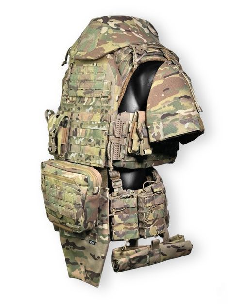 Комплект "Titan Set" - максимальная защита Плитоноска "Схід 24" + 10 подсумков + РПС + Баллистическая защита + Шлем + Плиты 1310051/M фото