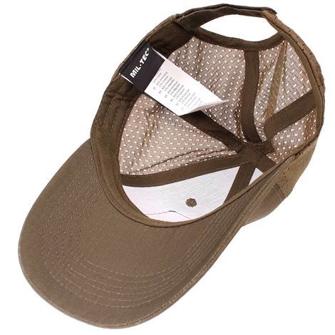 Бейсболка MIL-TEC Net Baseball Cap Coyote с сеткой 12317619 фото
