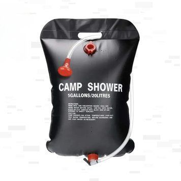 Душ сонячний портативний, MFH 20LTR. SOLAR SHOWER, Чорний 0106 фото