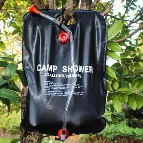 Душ сонячний портативний, MFH 20LTR. SOLAR SHOWER, Чорний 0106 фото