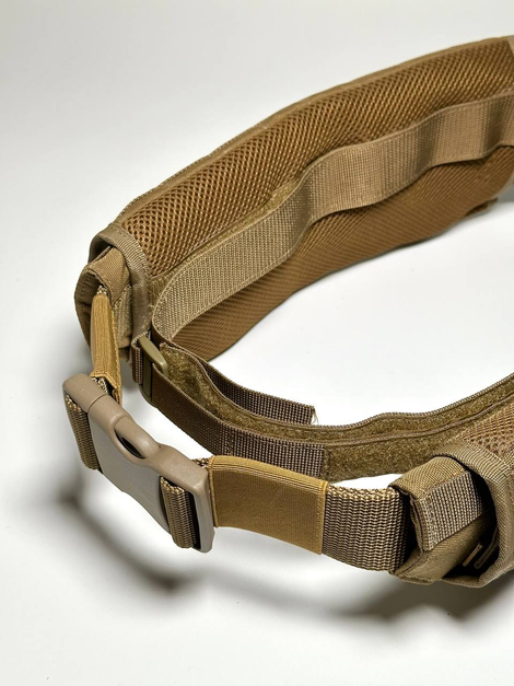 Модульний тактичний пояс на 2 Molle (без третього модуля), Koyote К-025.3 фото