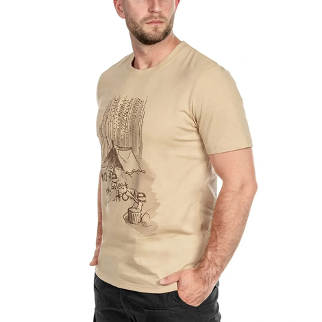 Футболка HELIKON-TEX HOME SWEET HOME, Khaki TS-HSH-CO-13-B04 фото