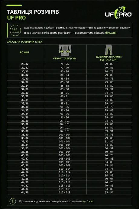 Штани UF PRO Striker XT Gen.3 Combat, MultiCam, 32/32 50113806-32/32 фото